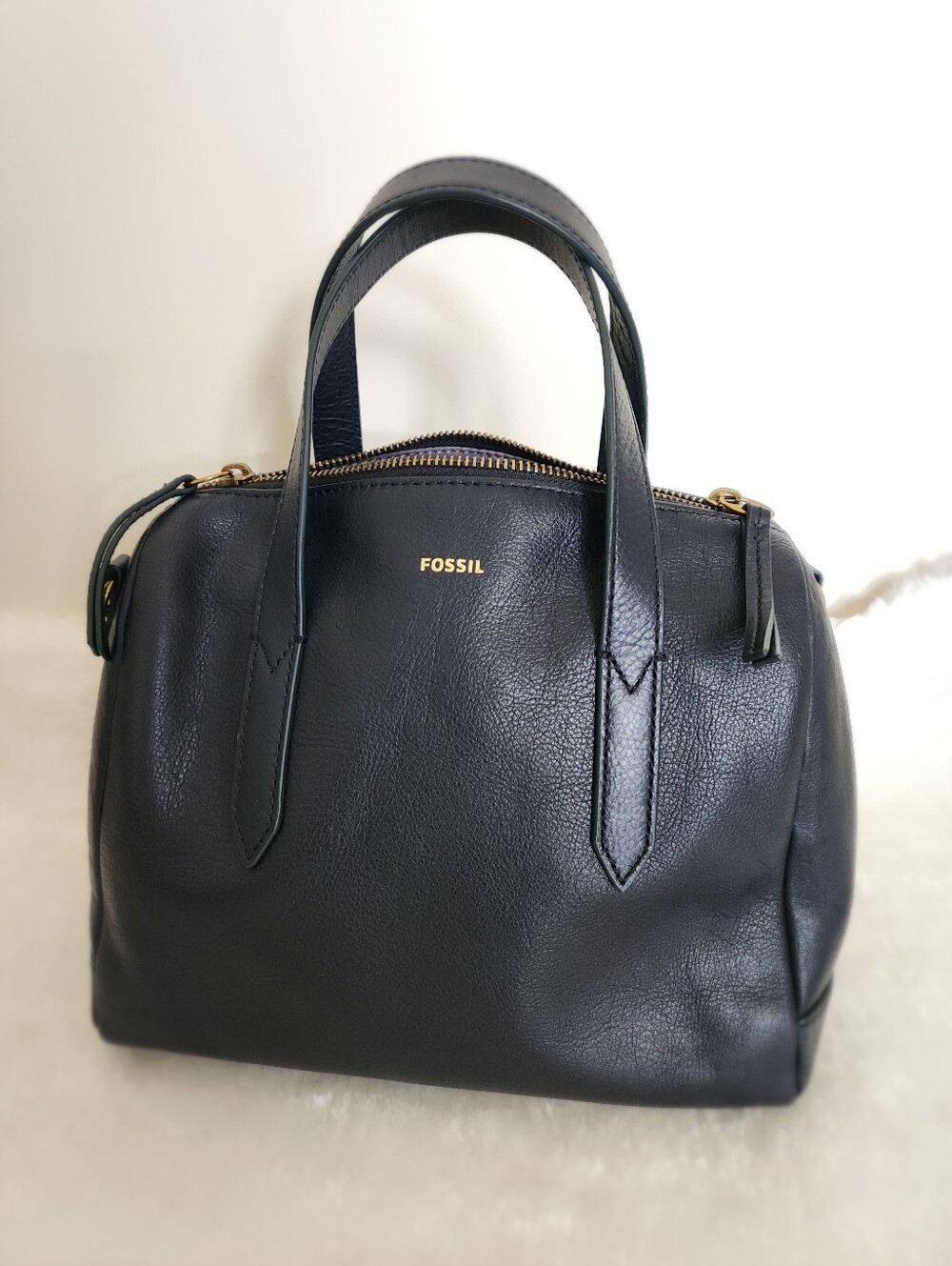 Fossil Leather Crossbody Satchel
